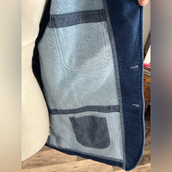 NWT J Crew Men's Knit Goods Indigo-Dyed French Terry Blazer Blue Size Small - Picture 6 of 10